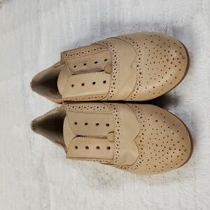 Steve Madden "Trouser" Oxford Laceless Shoes Tan Size 7
